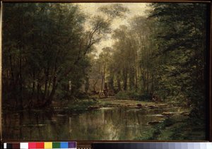 Landscape of La Veules in Normandy by Aleksei Petrovich Bogolyubov