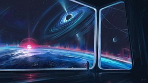 Black Hole Planet View