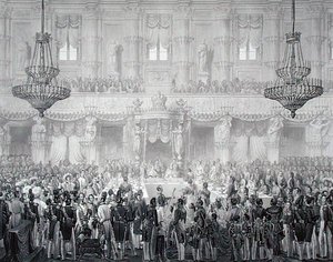 State Banquet to Mark the Occasion of the Coronation of Ferdinand I by Alessandro (after) Sanquirico