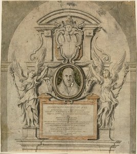 Design for Memorial to Pope Gregory XV by Alessandro Algardi