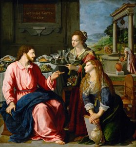 Christ at the House of Martha and Mary by Alessandro Allori