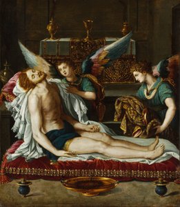 The Body of Christ Anointed by Two Angels