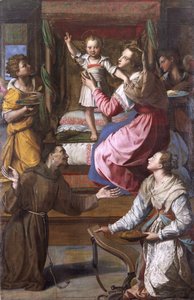 Virgin and Child with Saints Francis and Lucy by Alessandro Allori