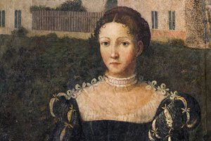 Portrait of a Noblewoman (detail of the Small Room of the Noble Ladies)