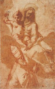 The Virgin and Child in the Sky Appearing to a Pope