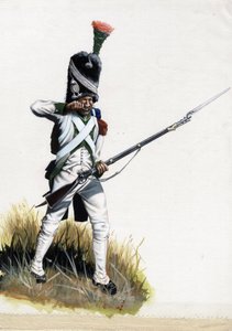 Velite Soldier of the Great Napoleonic Army in Italy by Alessandro Lonati