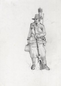 First Empire: soldier of the Austrian-Hungarian army, pioneer sapeur