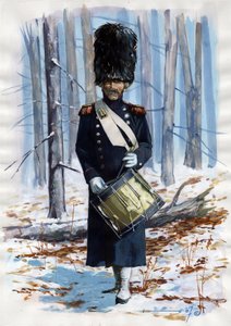 Soldier of the Great Napoleonic Army, Drum of the Grenadiers by Alessandro Lonati