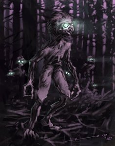 Chupacabras, South American Vampire by Alessandro Lonati