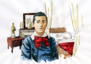 Marcel Proust young in the room of his aunt Elisabeth by Alessandro Lonati