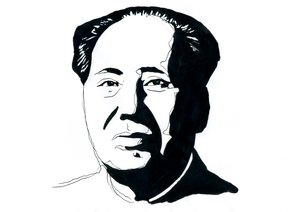 Portrait of Mao Zedong by Alessandro Lonati