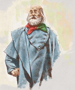 Portrait of General Giuseppe Garibaldi by Alessandro Lonati