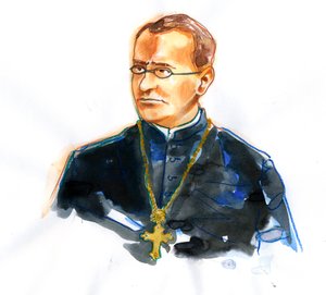 Portrait of Gregor Mendel (1822-1884) Catholic monk and botanist founder of genetics