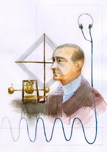 Portrait of Guglielmo Marconi