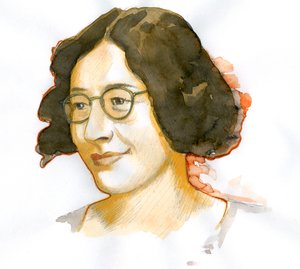Portrait of Simone Weil (1909-1943), French philosopher by Alessandro Lonati