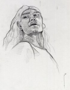 Portrait of a Pirate or Sailor by Alessandro Lonati