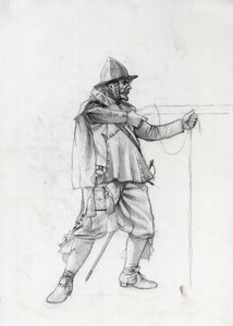 Vessel Soldier of the 17th Century in Firing Position by Alessandro Lonati