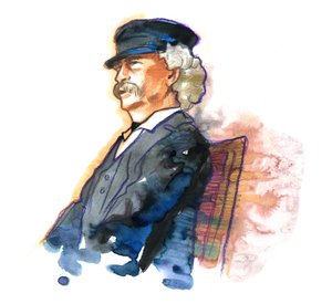Portrait of Mark Twain
