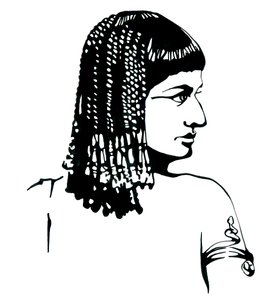 Portrait of the Queen of Egypt Cleopatra VII Thea Philopator (69-30 BC) by Alessandro Lonati