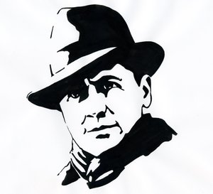 Portrait of Jean Moulin by Alessandro Lonati