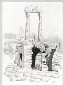 Ruins of the Roman era in Rome, Forum by Alessandro Lonati