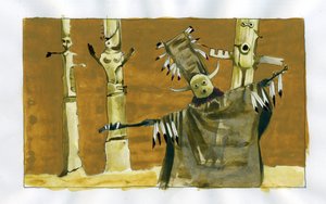 Shamanism: spiritual ceremony centered on the mediation between human beings and nature spirits - shaman and his totems