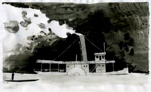 Steamship Illustration of the new 
