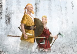 Vikings in the Mist Forest