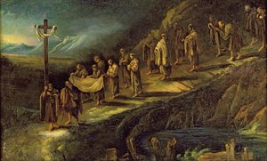 The Procession of the Holy Shroud by Alessandro Magnasco
