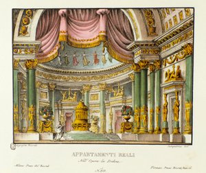 View of the Royal Palace of the Queen of Carthage Didon by Alessandro Sanquirico