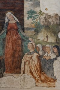 Our lady of Mercy and Blessed Isnardo da Chiampo (detail)