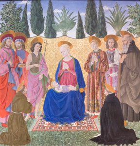 Madonna and Child with Saints, Known as Cafaggiolo Altarpiece by Alessio Baldovinetti