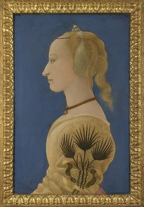 Portrait of a Lady. Around 1465 by Alesso Baldovinetti