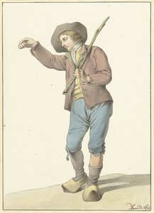Peasant Boy Pointing with His Right Hand