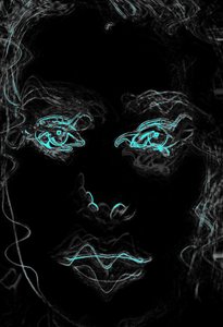 Blue Eyes Face by Alex Caminker