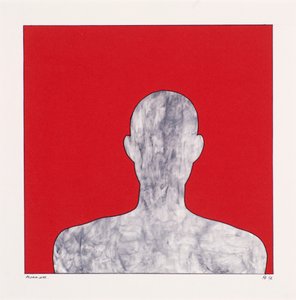 Pilgrim on Red by Alex Dunn