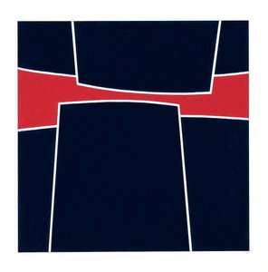 Pressure Blue on Red, 2023