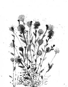 Abstract Ink Blooms by Alex Walsh