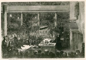 Professor Faraday lecturing at the Royal Institution before HRH Prince Albert, the Prince of Wales, and Prince Alfred by Alexander Blaikley