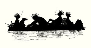 Illustration for We Three and Troddles by Alexander Carruthers Gould
