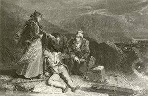 Lumburgh Head, from Jarlshof, Shipwreck of Cleveland by Alexander Chisholm
