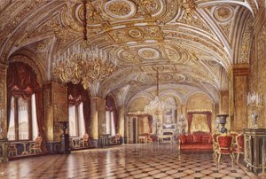 Interiors of the Winter Palace. The Gold Drawing-Room, Mid 19th Century