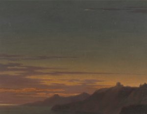 Close of the Day: Sunset on the Coast by Alexander Cozens