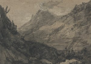 Mountainous Landscape by Alexander Cozens