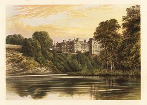 Brechin Castle, Angus, Scotland, 1880 (engraving)