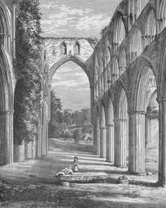 Choir, Looking North, Rievaulx Abbey