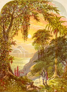 Christian and Hopeful in the land of Beulah, from The Pilgrims Progress by John Bunyan, published c.1880 by Alexander Francis Lydon