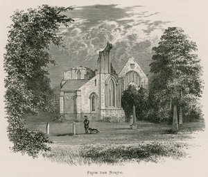 Dryburgh Abbey, From the North by Alexander Francis Lydon