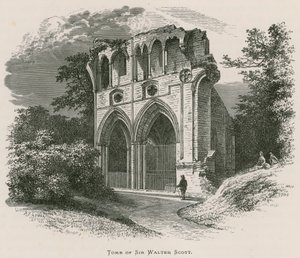 Dryburgh Abbey, Tomb of Sir Walter Scott by Alexander Francis Lydon