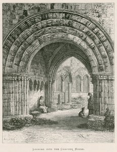 Furness Abbey, Looking into the Chapter House by Alexander Francis Lydon